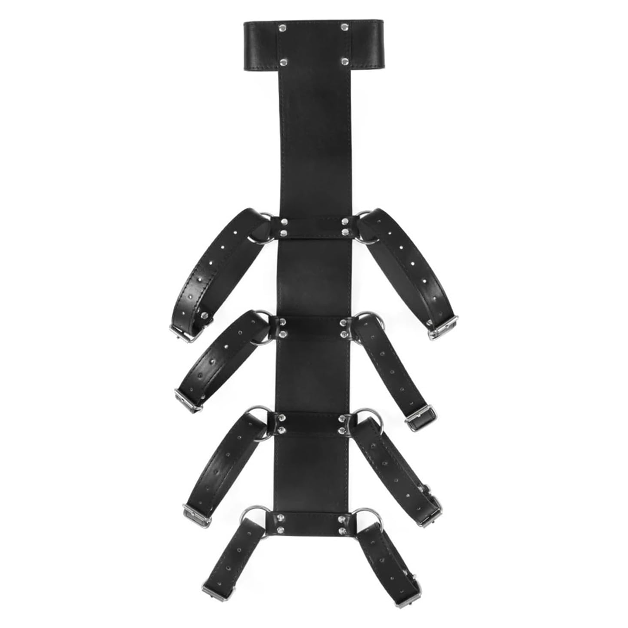 D Ring Strap - Verstellbares Rücken-Fesselungssystem mit 8 Schnallen, D-Ringen,